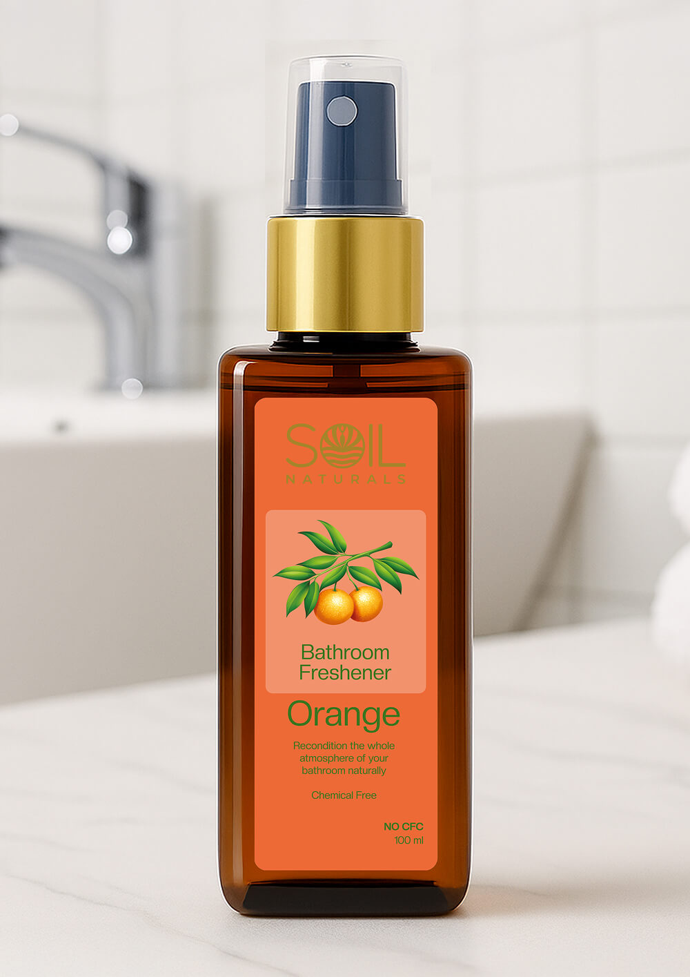 Orange Bathroom Freshener